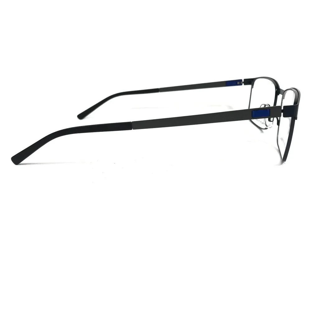 Tech Flex Eyeglasses Frames 30148S SP12 Grey Blue Square Full Rim 54-18-145